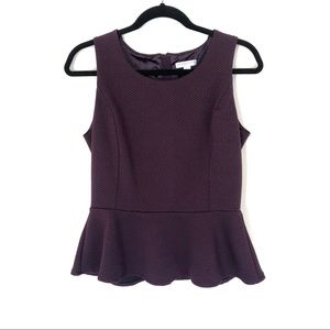 NY&C Plum Peplum Top